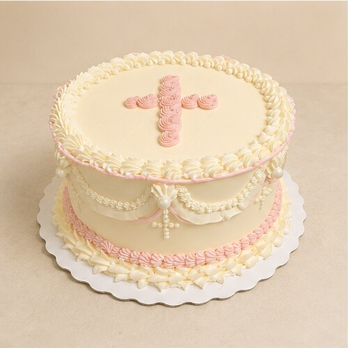 Blush Cross Vintage cake