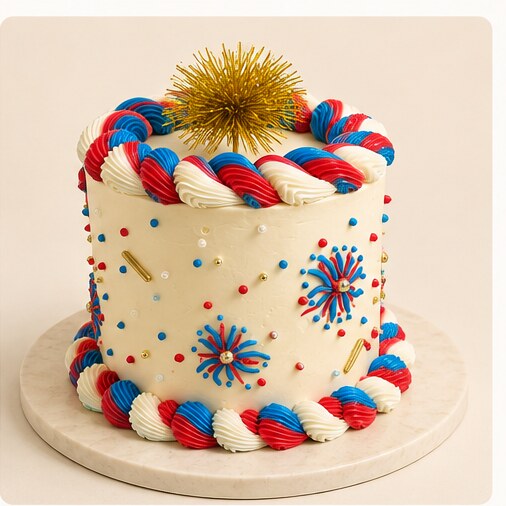 Firework Celebration cake
