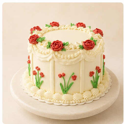 Heirloom Rose Vintage cake